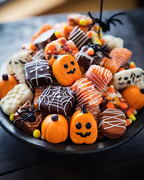 El arco de los dulces de Halloween Candy Corn