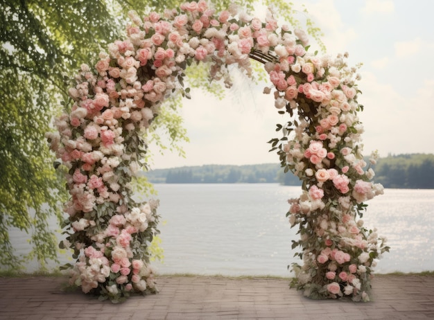 Arco floral de bodas