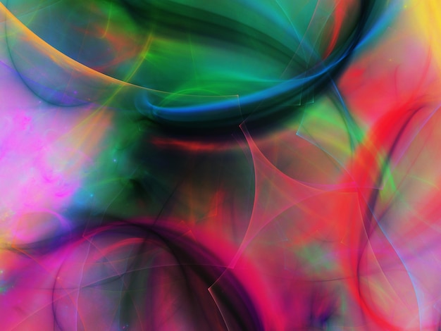 arco iris abstracto fondo fractal ilustración de renderización en 3D