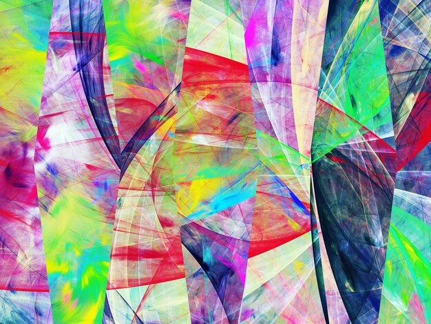 arco iris abstracto fondo fractal ilustración de renderización en 3D