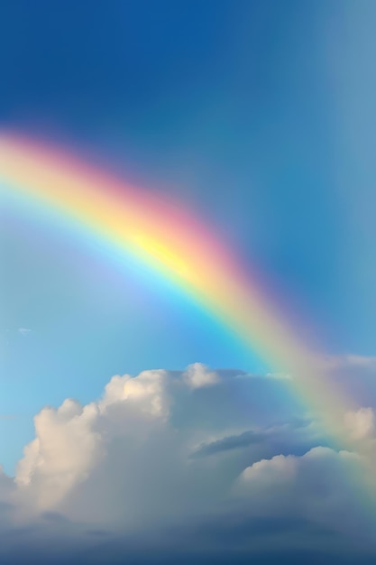 Arco iris en el cielo imagen de hermoso arco iris arco iris y nube