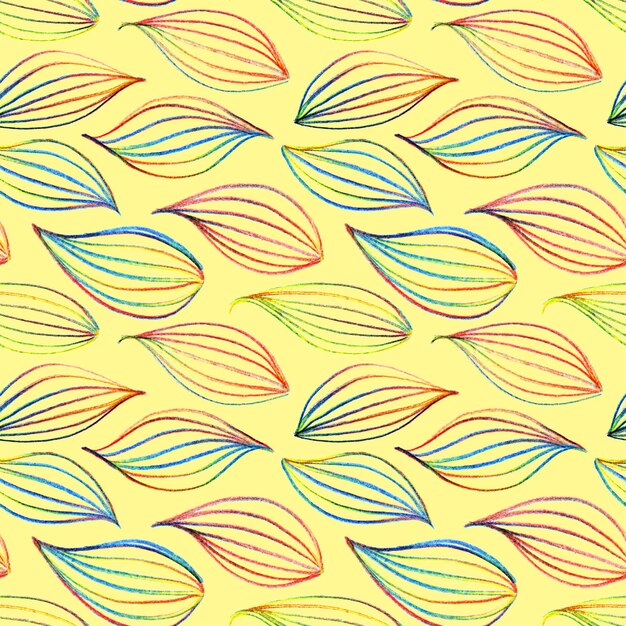 Arco iris colorido hoja de patrones sin fisuras textura de fondo