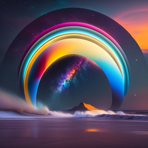 Arco iris futurista