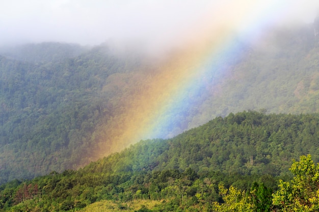 Arco-íris na montanha