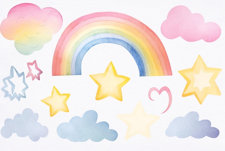 Foto un arco iris con la palabra amor en él