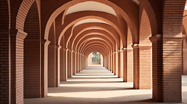 un arco de ladrillo con arcos