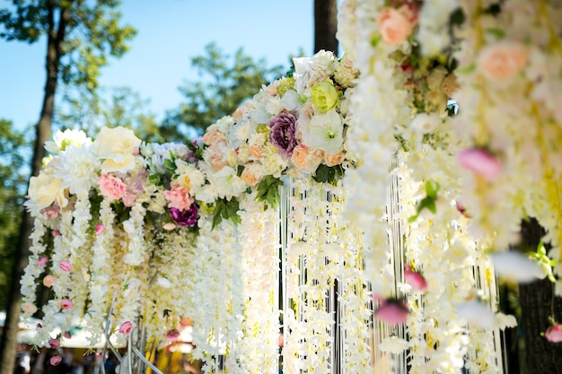 Arco para a cerimônia de casamento.