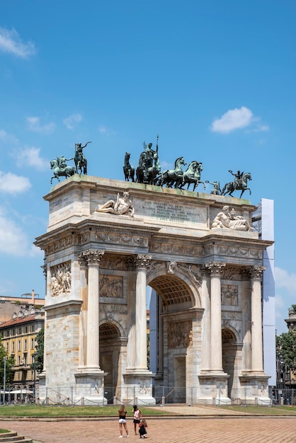 Arco de la paz en Milán Italia