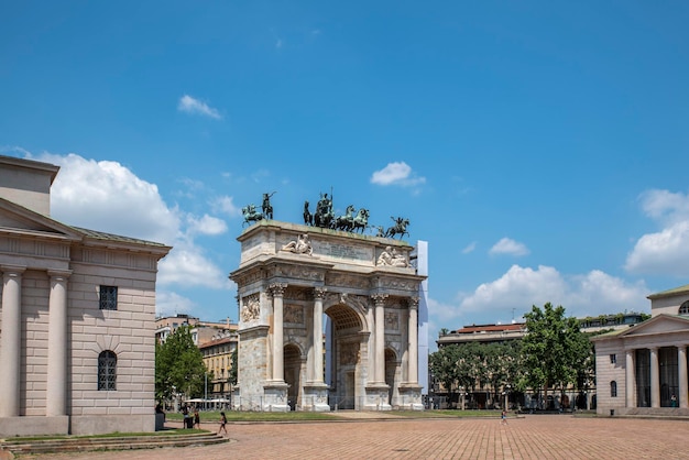 Arco de la paz en Milán Italia