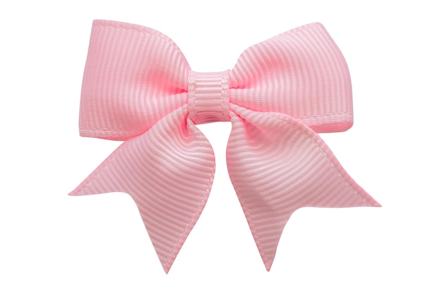 arco de regalo rosa aislado sobre fondo blanco