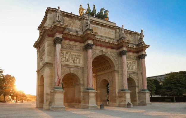 El Arco de Triunfo de Carroussel en París Francia