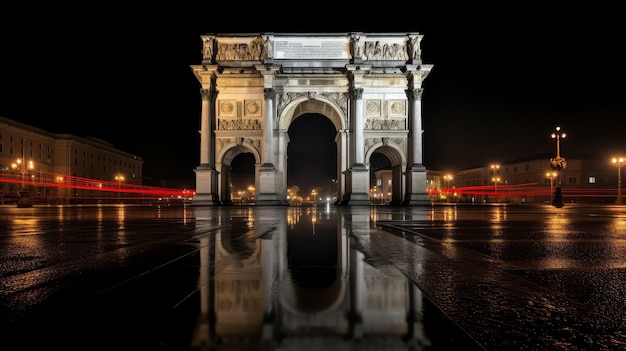 El arco del triunfo de la ciudad romana marca las campañas militares y los logros