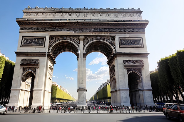 Foto arco de triunfo parís francia