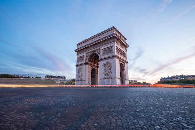 Foto arco del triunfo de paris