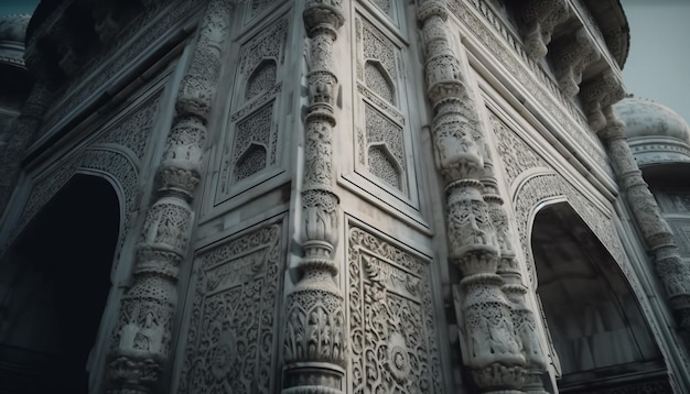 Los arcos góticos de la antigua catedral quedan en ruinas generados por IA