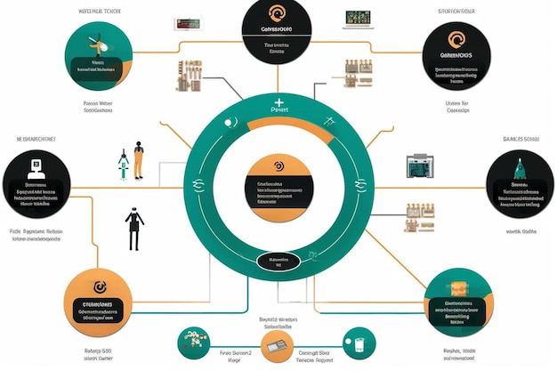 Arduino control foto de elemento amplio con detalles infográficos