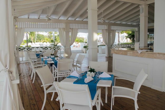 Área ao ar livre do conceito de estilo de vida caribenho do resort playa nueva romana