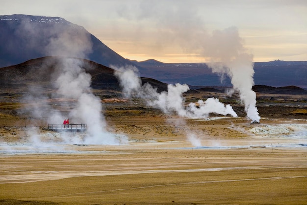 Área geotérmica de Namaskard Islandia