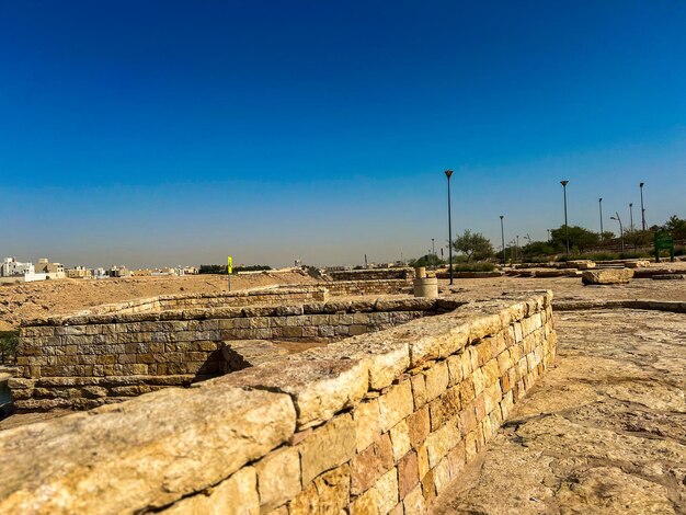 El área del parque Wadi Namar en Riad, Arabia Saudita