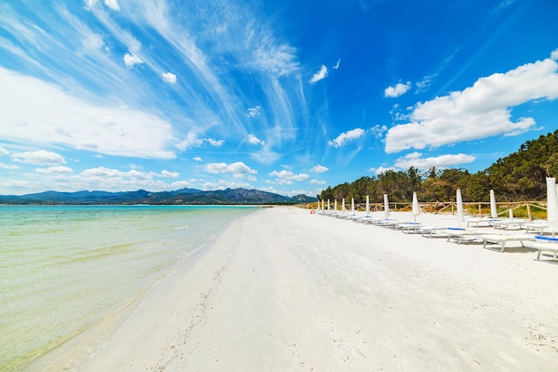 Areia branca na praia de Puntaldia