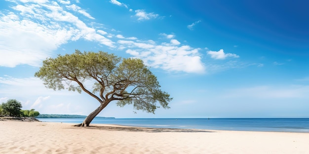 Areia de verão e mar tropical