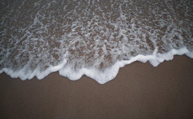 Foto areia e onda do mar das marés modelo de designers de férias e verão copiar espaço para sinal de areia