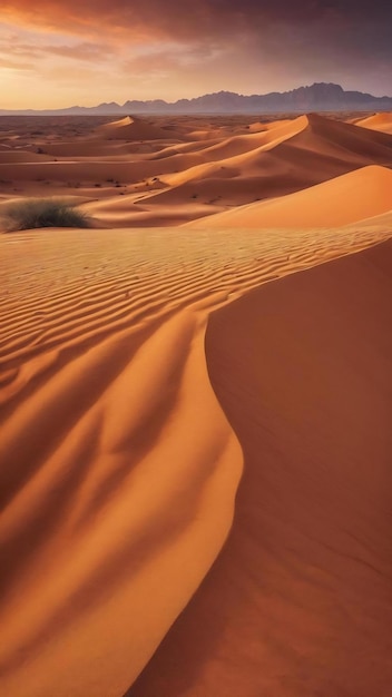 Areia laranja nos papéis de parede do deserto