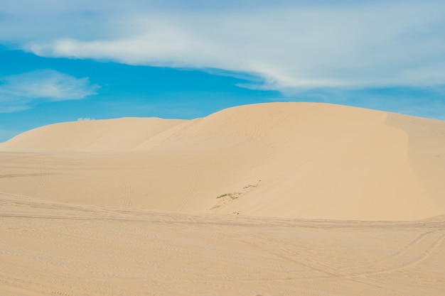 Arena amarilla en el desierto de Vietnam