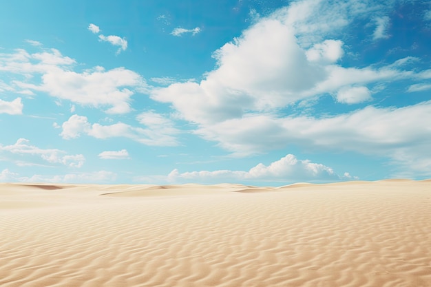 Arena y cielo en un día soleado de verano