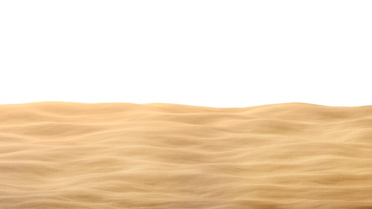 Arena del desierto pegatina de frontera png fondo transparente de dibujos animados en 3D