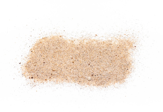 Foto arena de grano marrón claro real aislado