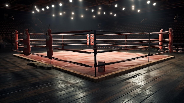 Arena Ring de boxeo IA generativa