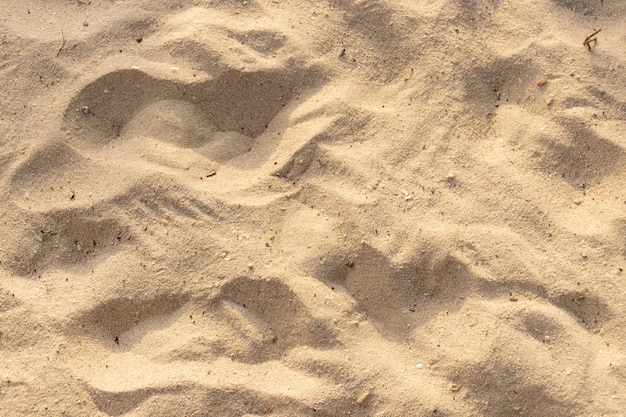 Arena en la textura de la playa para el fondo de verano.