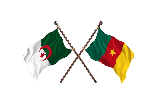 Argélia contra Camarões Two Flags