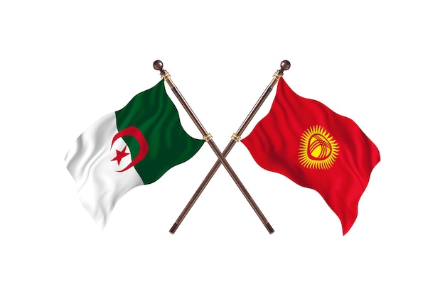 Argelia contra Kirguistán dos banderas