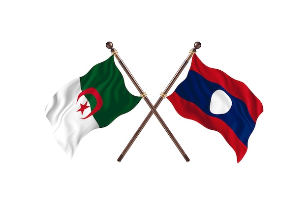 Argelia contra Laos Two Flags