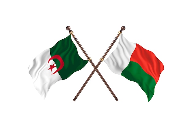 Argélia contra Madagascar Two Flags