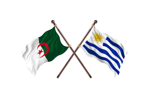 Argelia contra Uruguay dos banderas