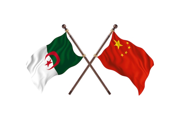 Argélia x china duas bandeiras