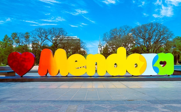 Argentinien Mendoza Central Park und Independence Plaza Plaza Independencia