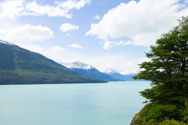 Argentino Seenlandschaft, Perito Moreno Gletschergebiet, Patagonien, Argentinien. Patagonische Landschaft