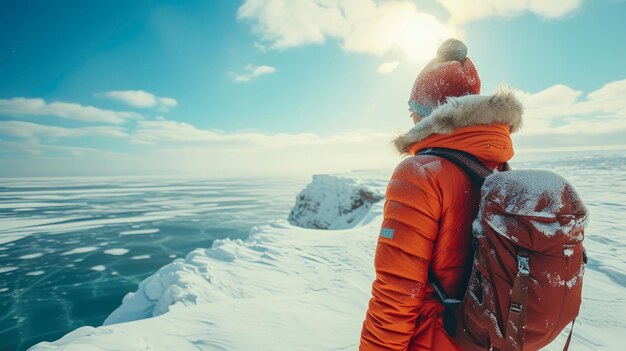 Arktische Eleganz Frauen begrüßen den Winter in Grönland