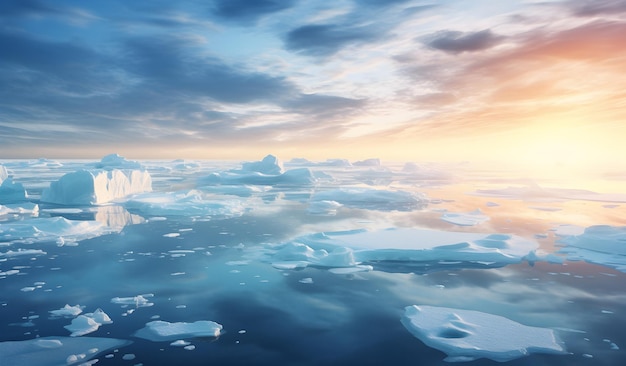 Arktische Gletscher Arktische Landschaft gefrorene Gletscher Arktisches Ozean Ökologie Konzept Klimawandel Eis