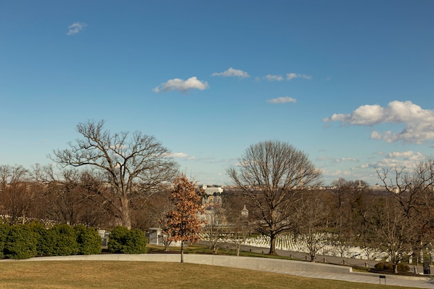 Arlington National Cemetery am Nachmittag.