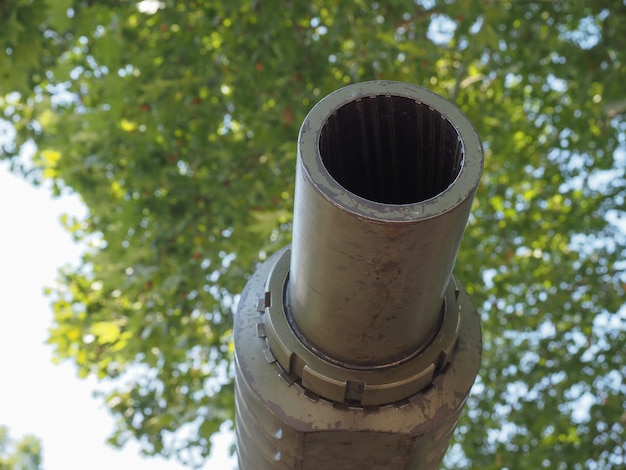 Foto arma de tanque usada pelo exército