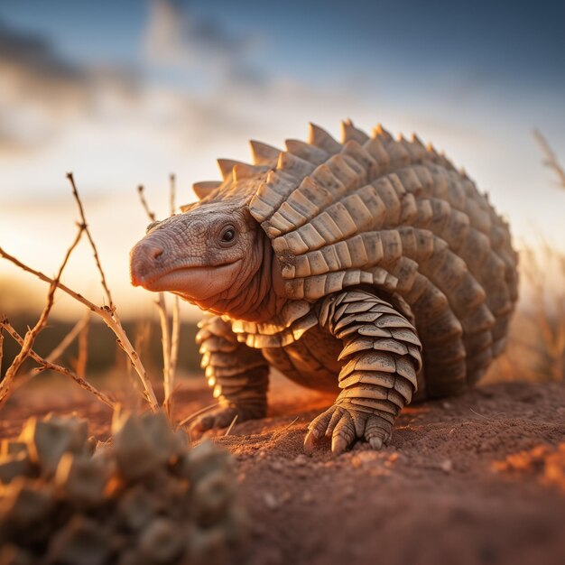 Un armadillo