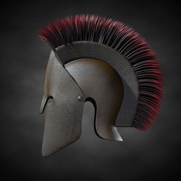 La armadura de un antiguo guerrero romano. ilustración 3d