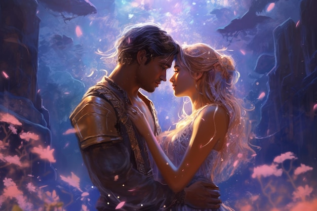 Armadura de novela romántica de fantasía Generar Ai