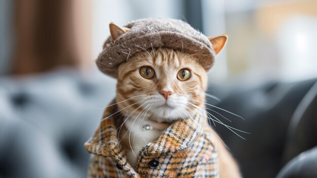 Foto armario de mascotas elegante opciones de ropa de mascota elegante para gatos y perros que aseguran que siempre estén vestidos para impresionar