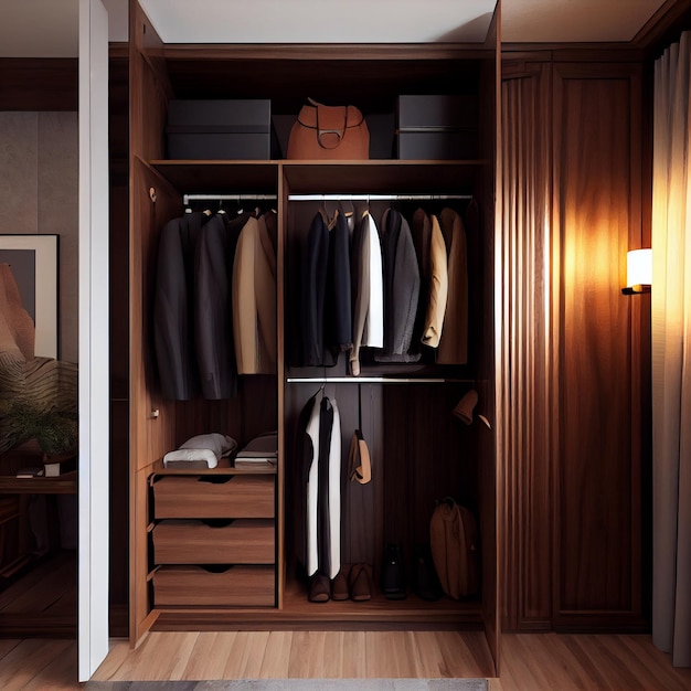 armario moderno de madera